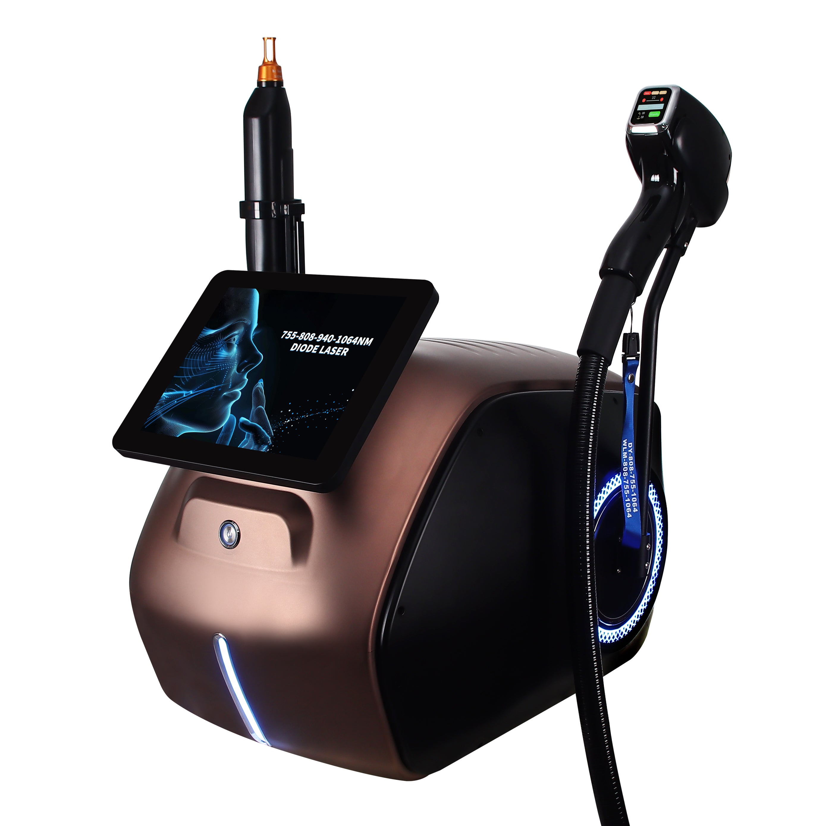 755 808 1064 Diode Laser Permanent Hair Removal Picosecond Nd Yag Tattoo Removal Machine