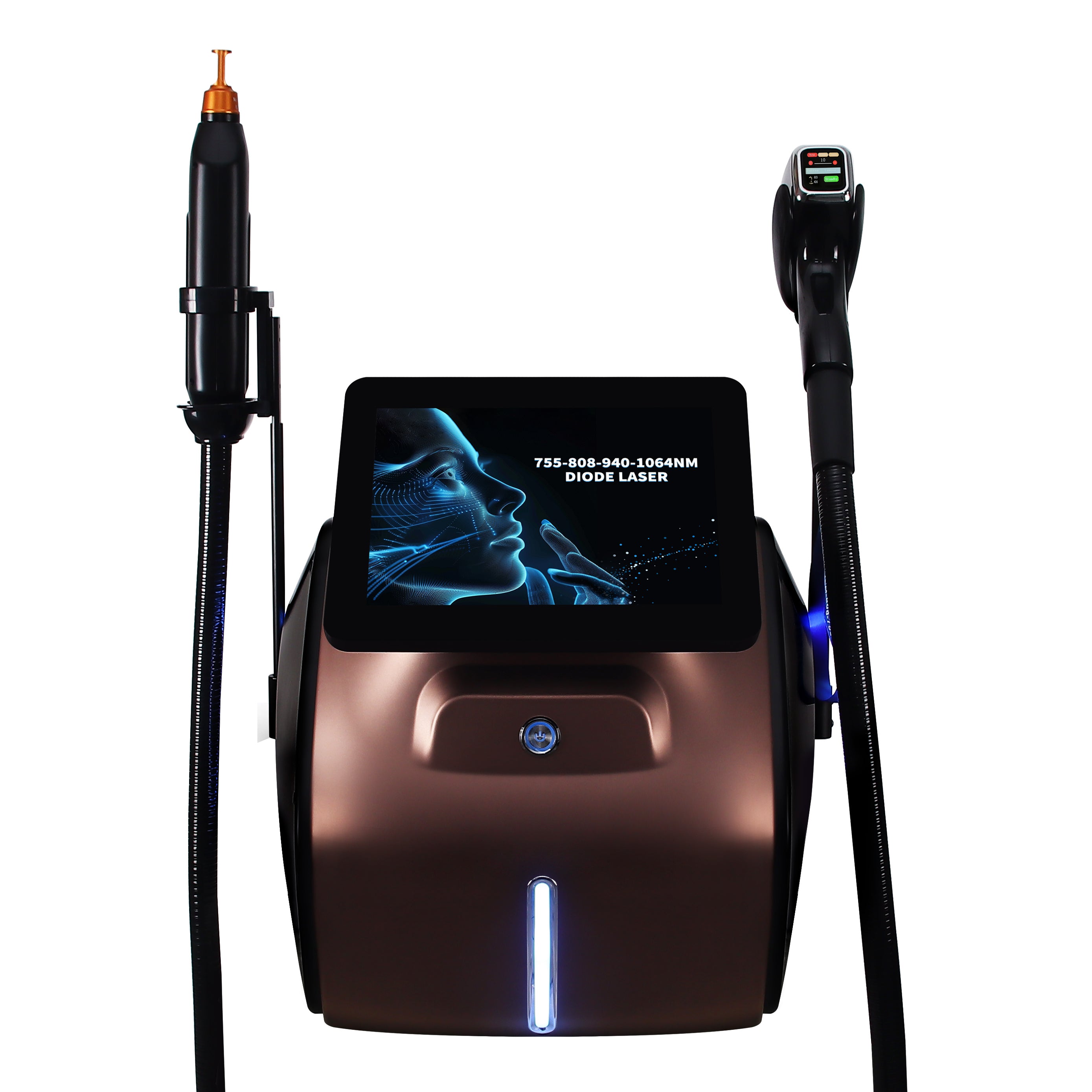755 808 1064 Diode Laser Permanent Hair Removal Picosecond Nd Yag Tattoo Removal Machine