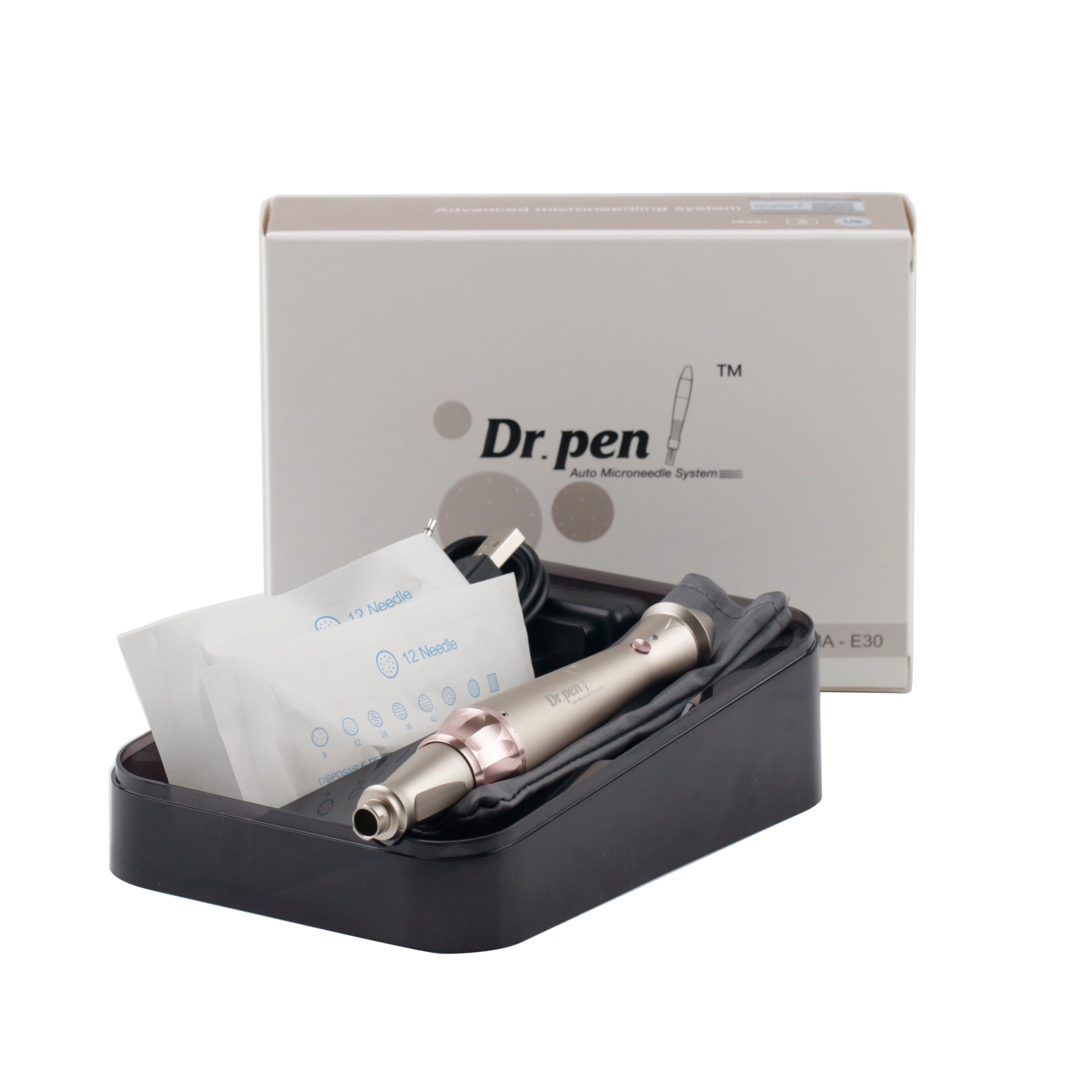 Electric Dermapen Rolling Skin care Treatment Dr Pen E30 with 2pcs Micro needle Derma Pen