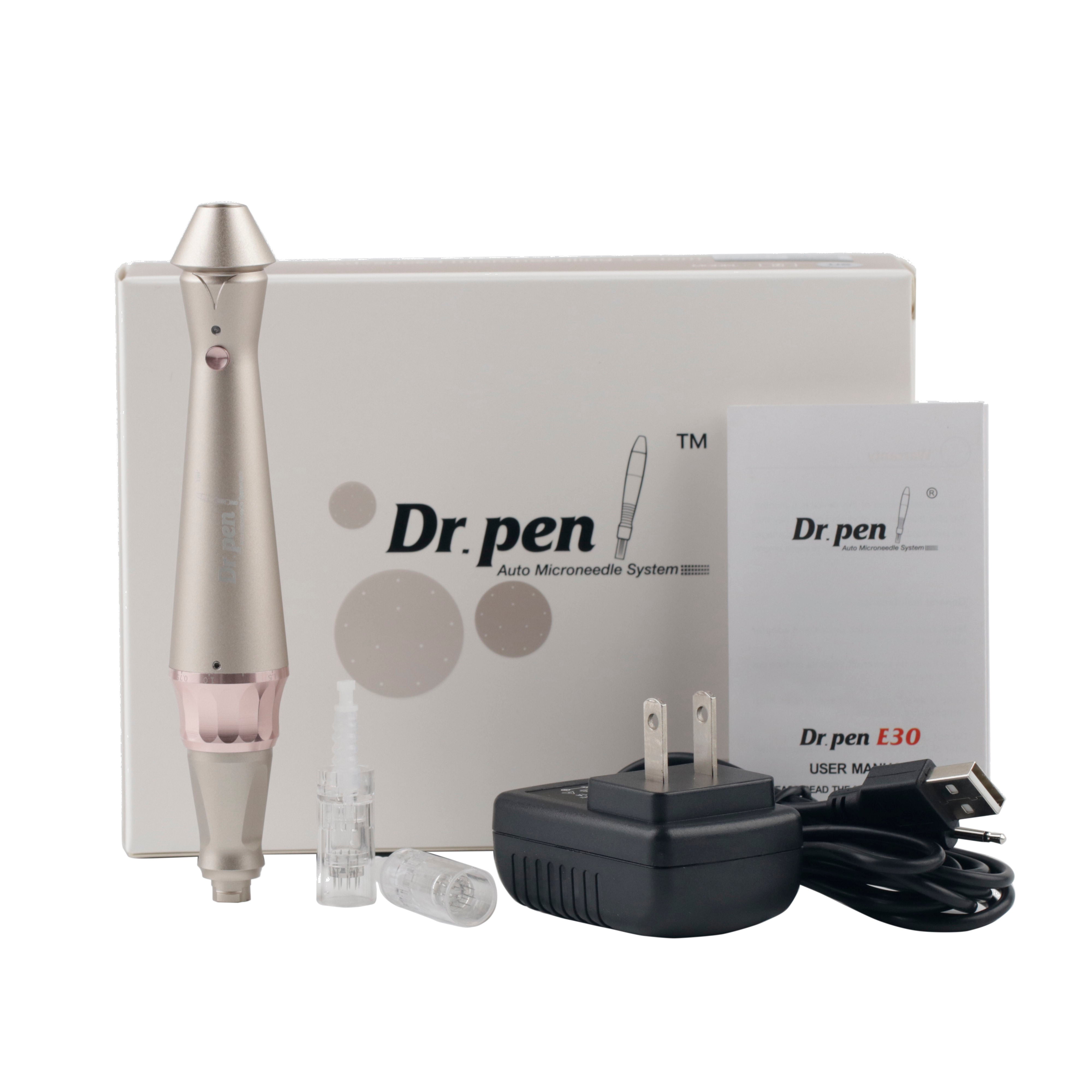 Electric Dermapen Rolling Skin care Treatment Dr Pen E30 with 2pcs Micro needle Derma Pen