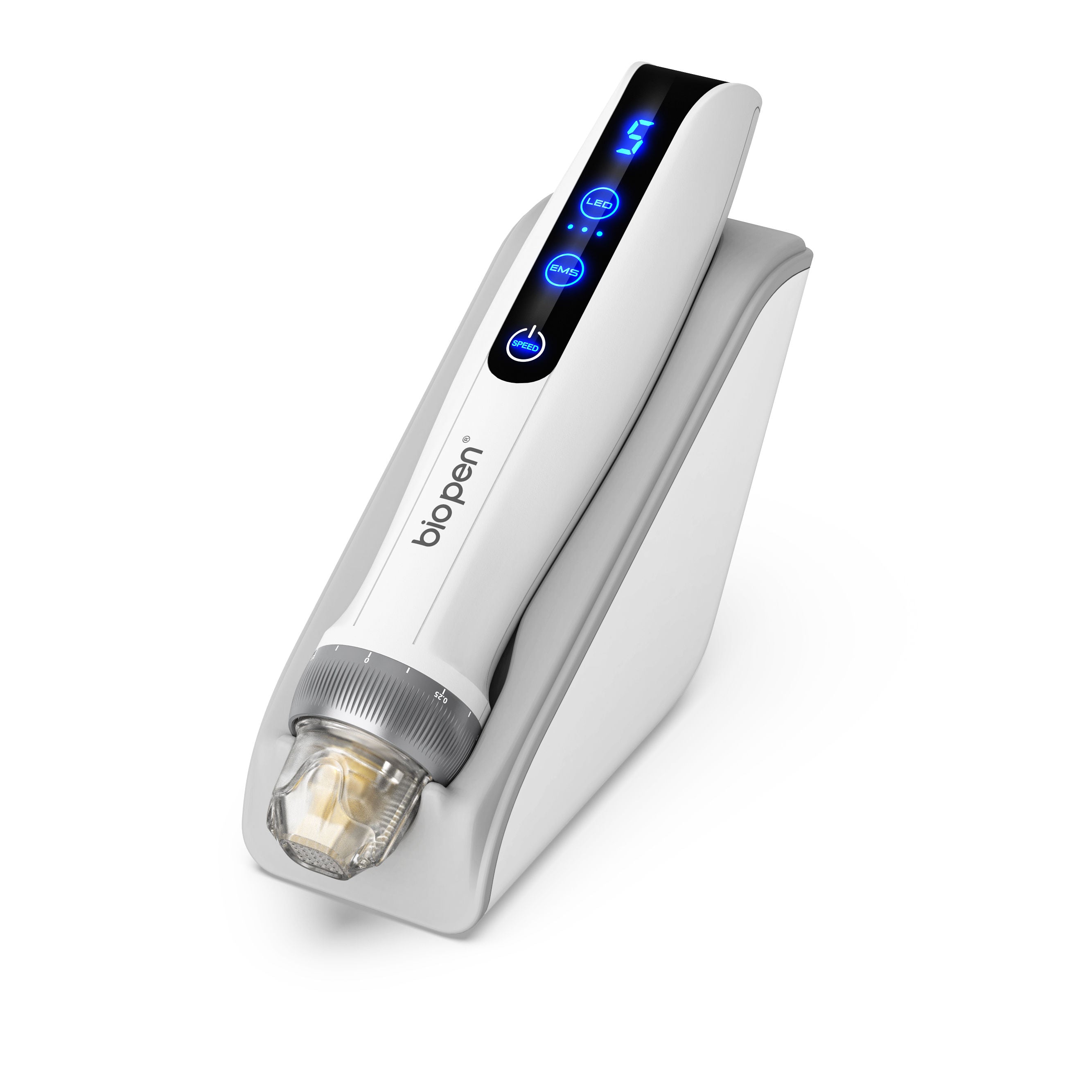 Handheld Bio Pen Q2 EMS Electroporation Microneedling Derma Pen with LED Light Therapy