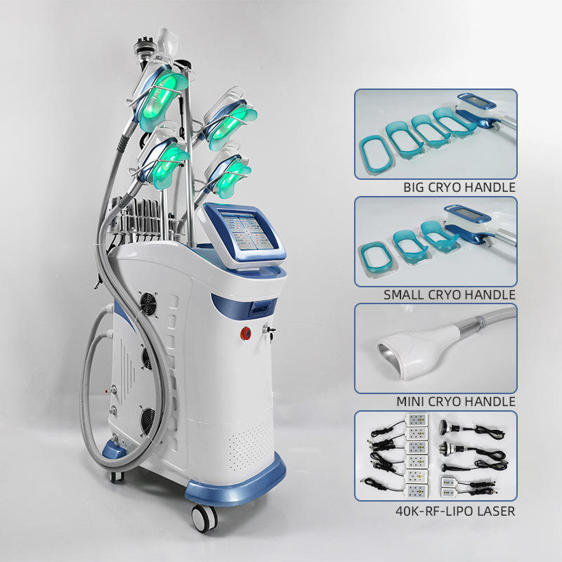 5 Handles 360 Cryotherapy Fat Reduction Cavitation RF Body Sculpting Slimming Machine