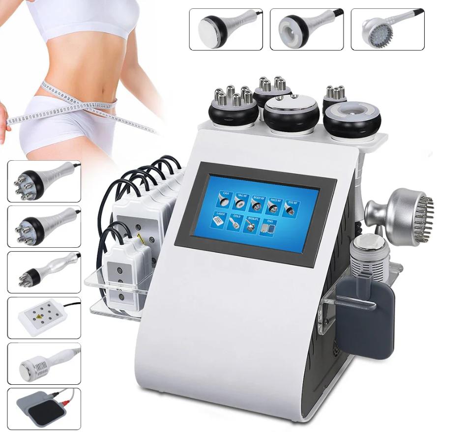 9 In 1 40K Ultrasonic Cavitation Vacuum RF Laser Body Slimming Machine