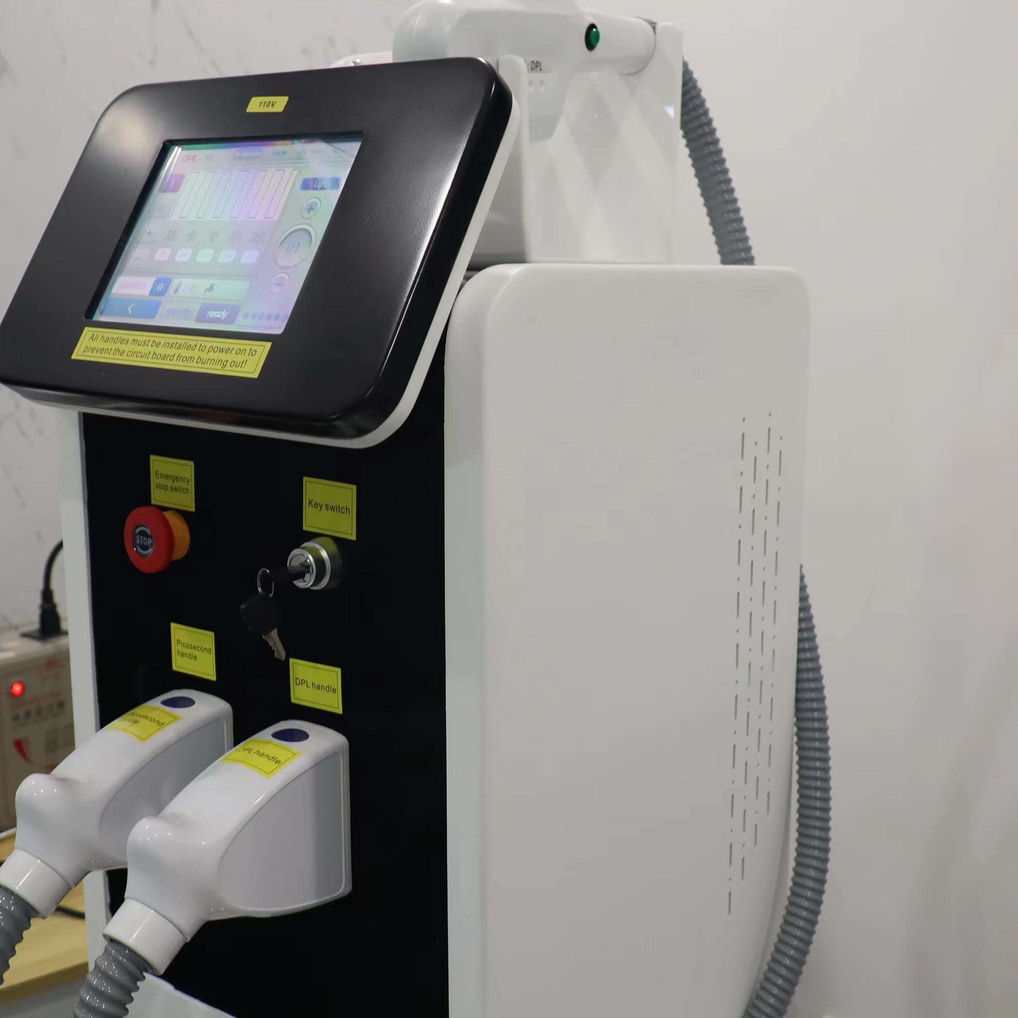 Nd Yag Laser 3 In1 DPL RF Hair Removal Laser Machine Depilatory Skin Rejuvenation