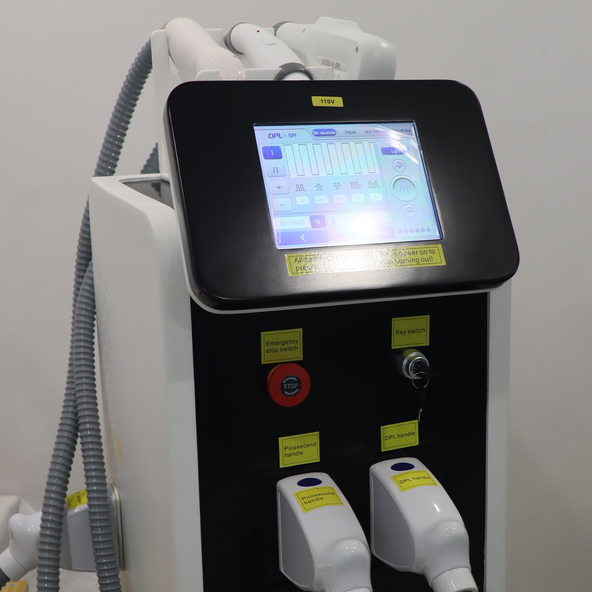 Nd Yag Laser 3 In1 DPL RF Hair Removal Laser Machine Depilatory Skin Rejuvenation