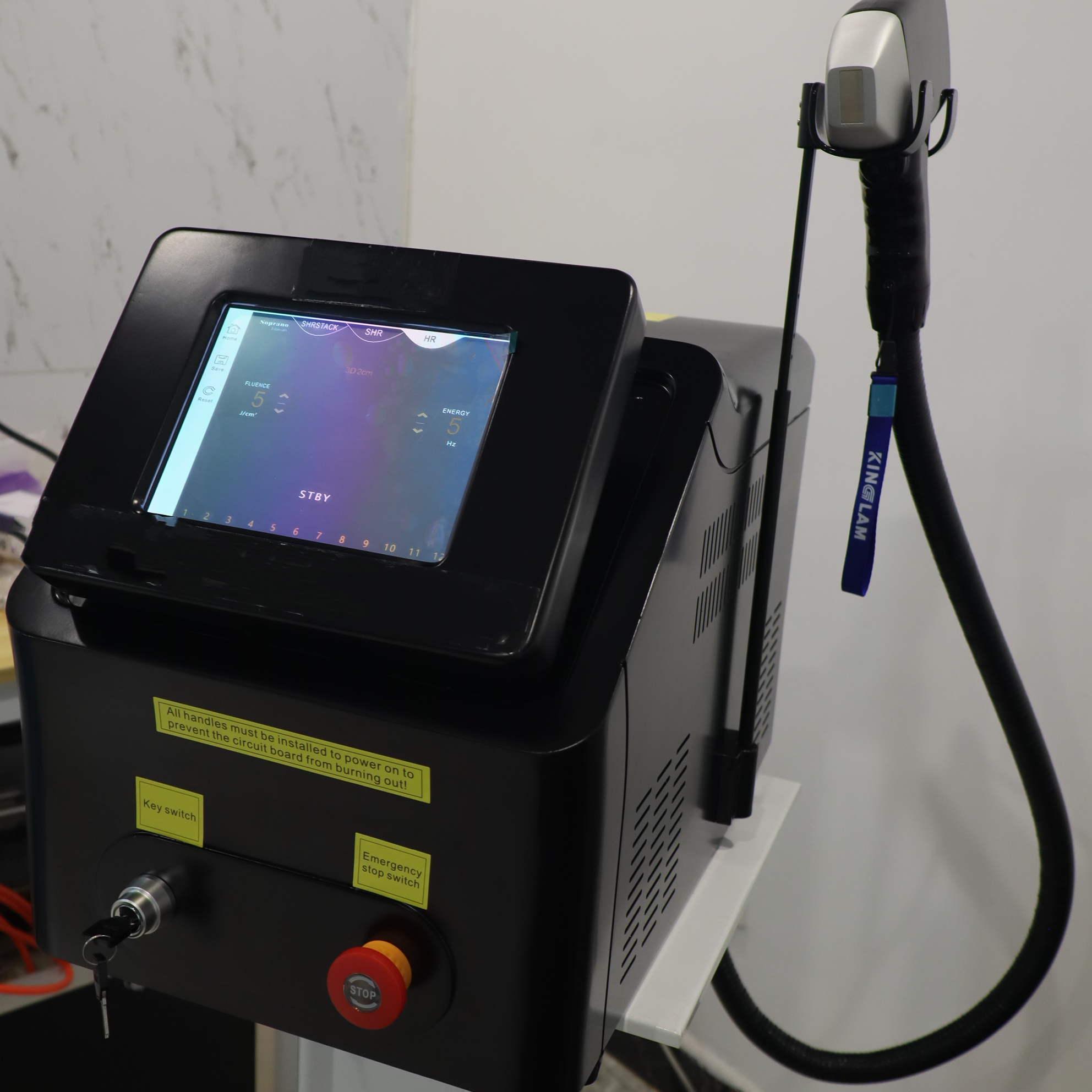 Portable Hair Removal Machine, Professional Hair Remover with 3 Wavelength, 808 Diode Permanent Hair Removal Machine for Women Men Facial Legs Arms Whole Body Use