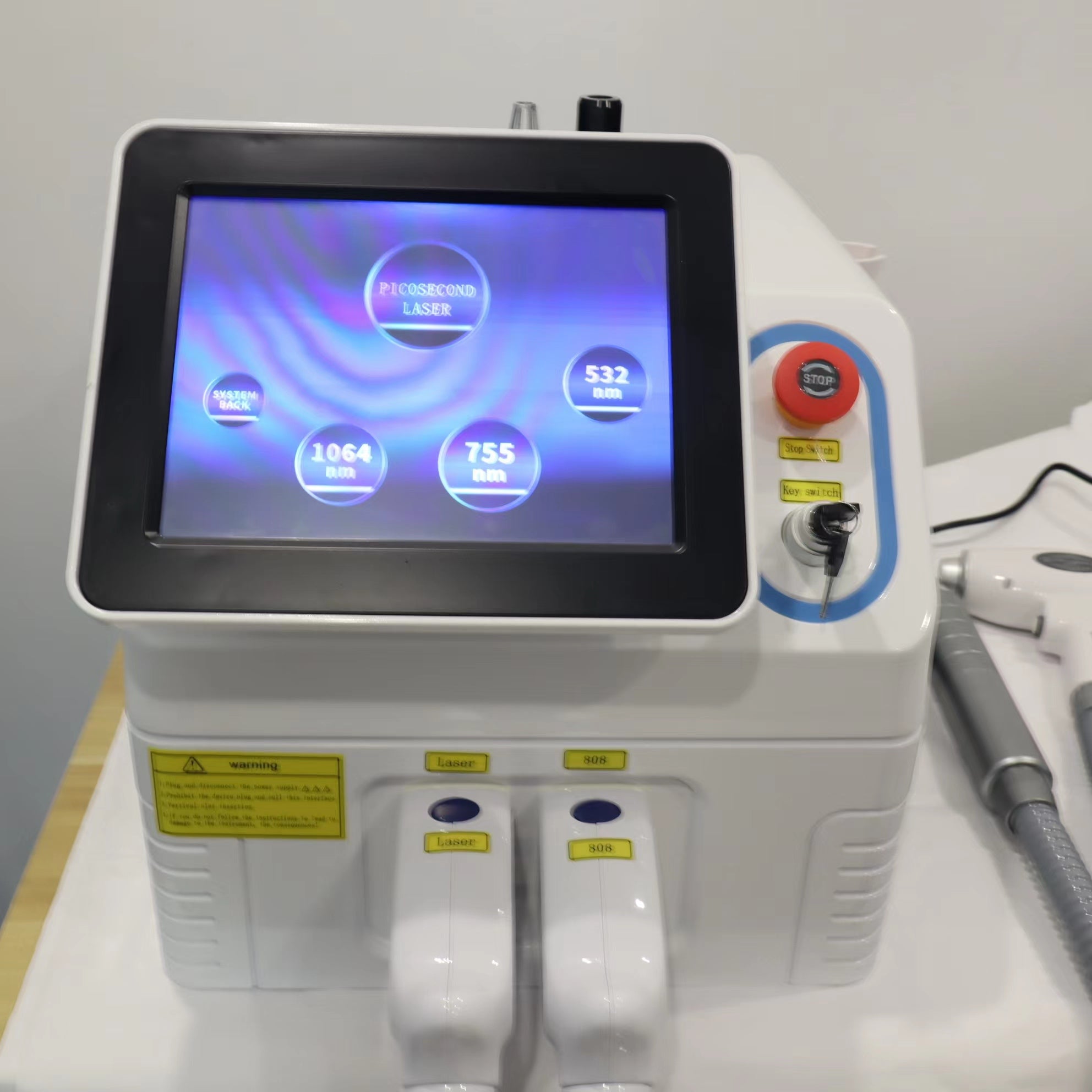 808nm Diode Laser Hair Removal &Picosecond Nd Yag Laser Tattoo Removal Machine