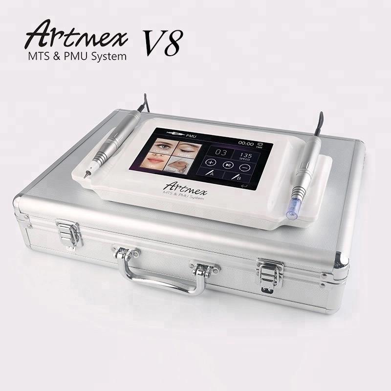 Artmex V8 Tattoo Permanent Makeup Pen Machine Eyebrow Make Up&Lip Rotary Tattoo Machine
