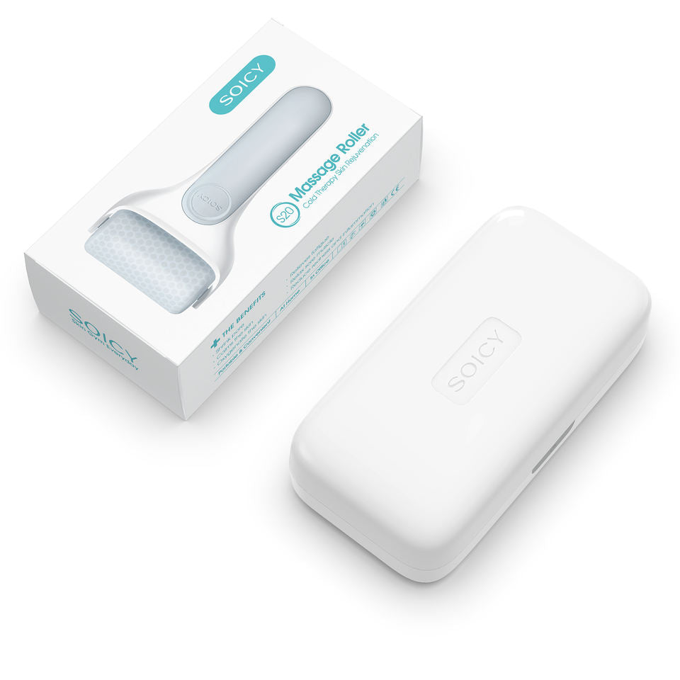 Derma Roller Ice Roller SOICY S20 Skin Cooling Roller Shrink Pores Relax Skin Calm Tightening Massager