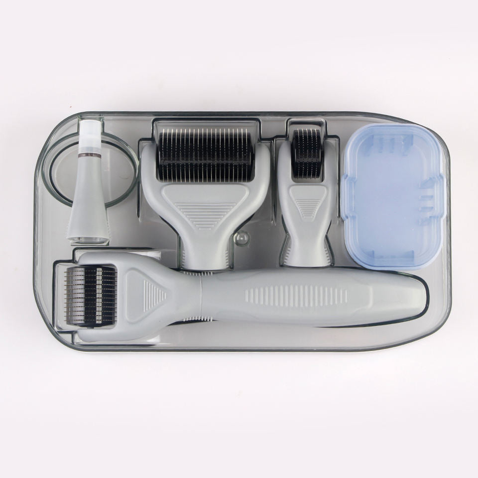 Micro Roller Titanium Derma Roller 5 In 1 for Face Body Treatment Face Roller Massager