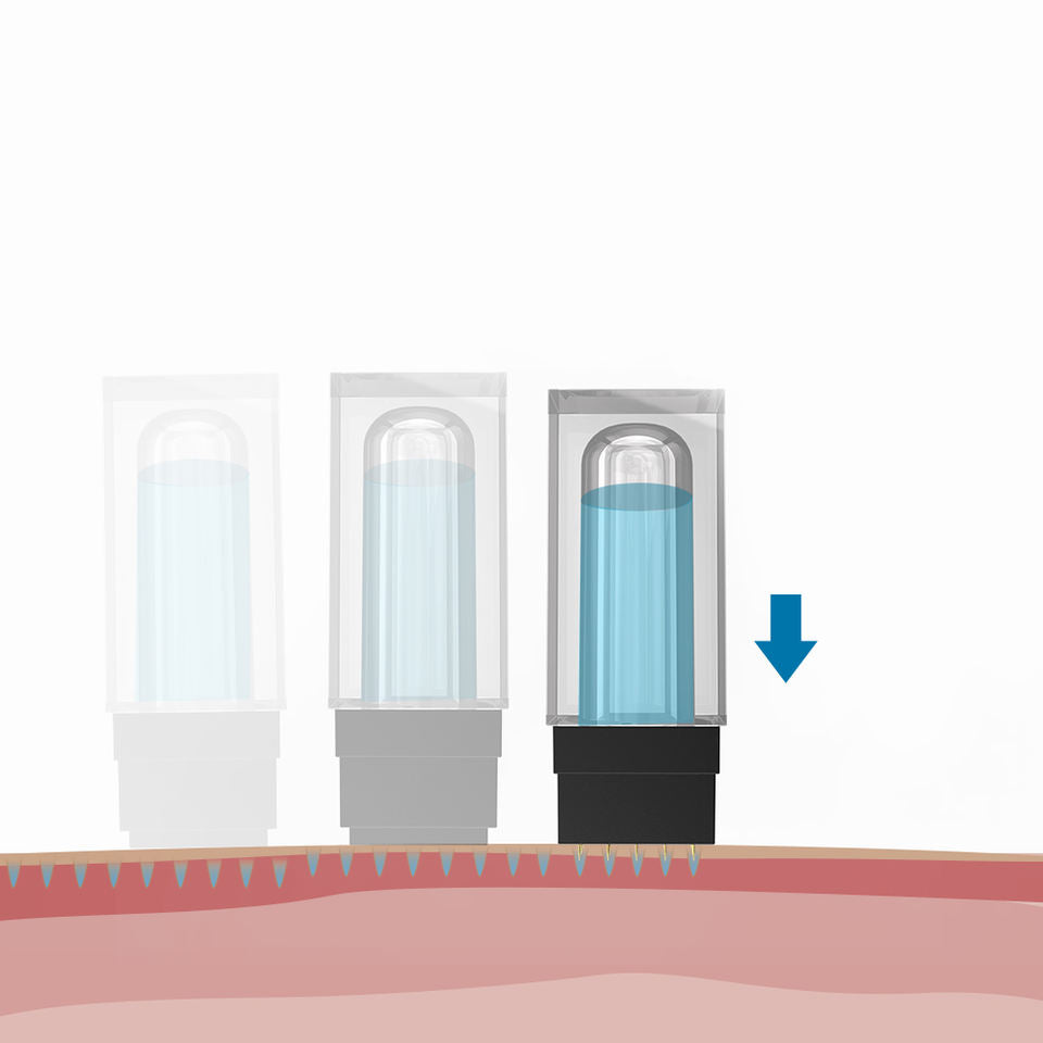 Hydra Needle Fine Touch Serum Applicator Derma Stamp 0.25mm/0.5mm/1.0mm/1.5mm