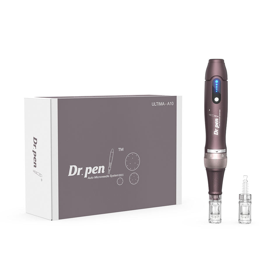 Dr.Pen A10 Wireless Microneedling Pen with 10 Replacement Cartridges Adjustable Micro Needling Derma Pen