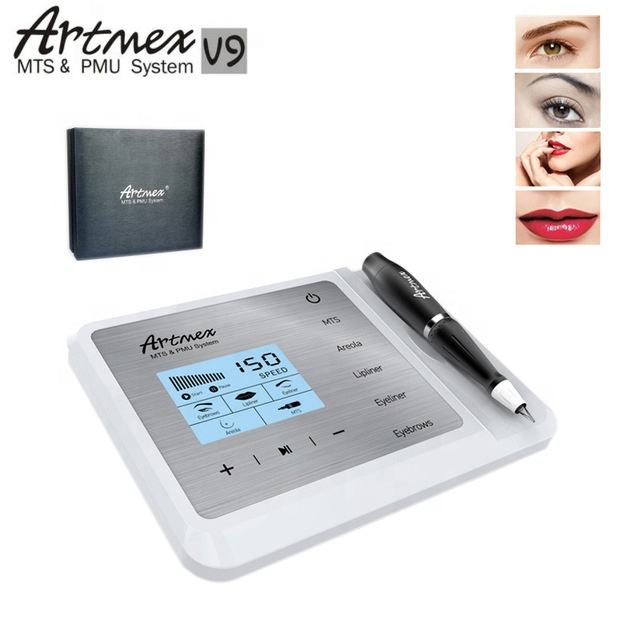 Artmex V9 Eye Brow Lip Rotary Pen Permanent Makeup Tattoo Machine MTS PMU System