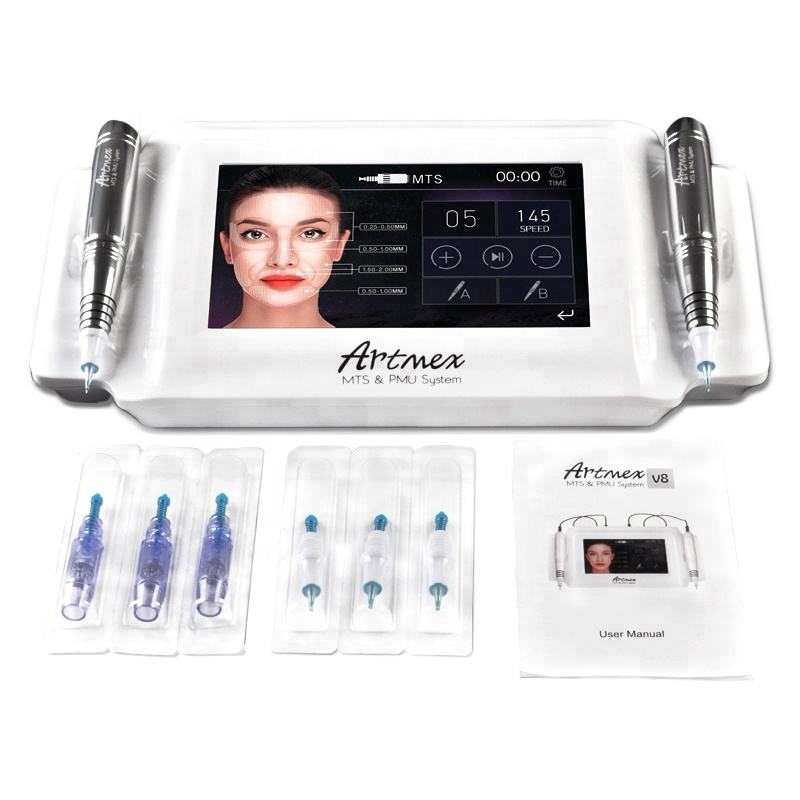 Artmex V8 Tattoo Permanent Makeup Pen Machine Eyebrow Make Up&Lip Rotary Tattoo Machine