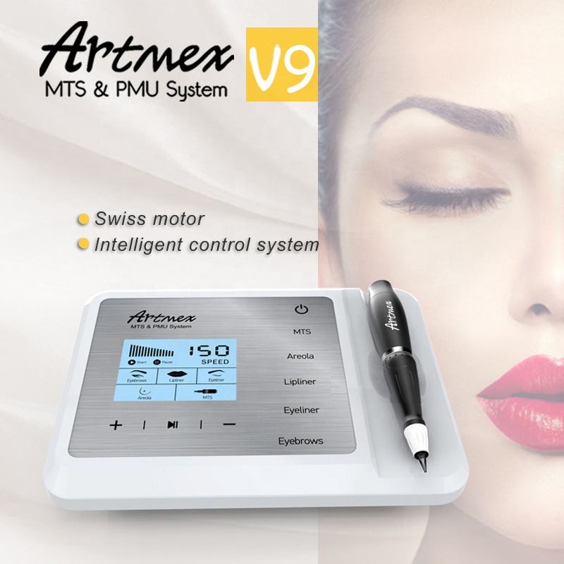Artmex V9 Eye Brow Lip Rotary Pen Permanent Makeup Tattoo Machine MTS PMU System