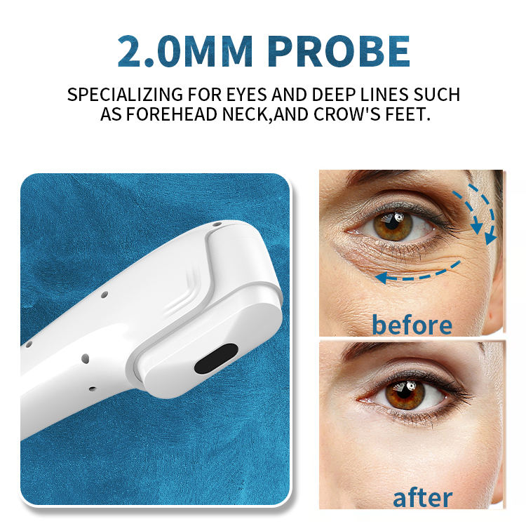 Portable Anti Aging Wrinkle Skin Firming 2 In 1 7D Hifu RF microneedling Machine