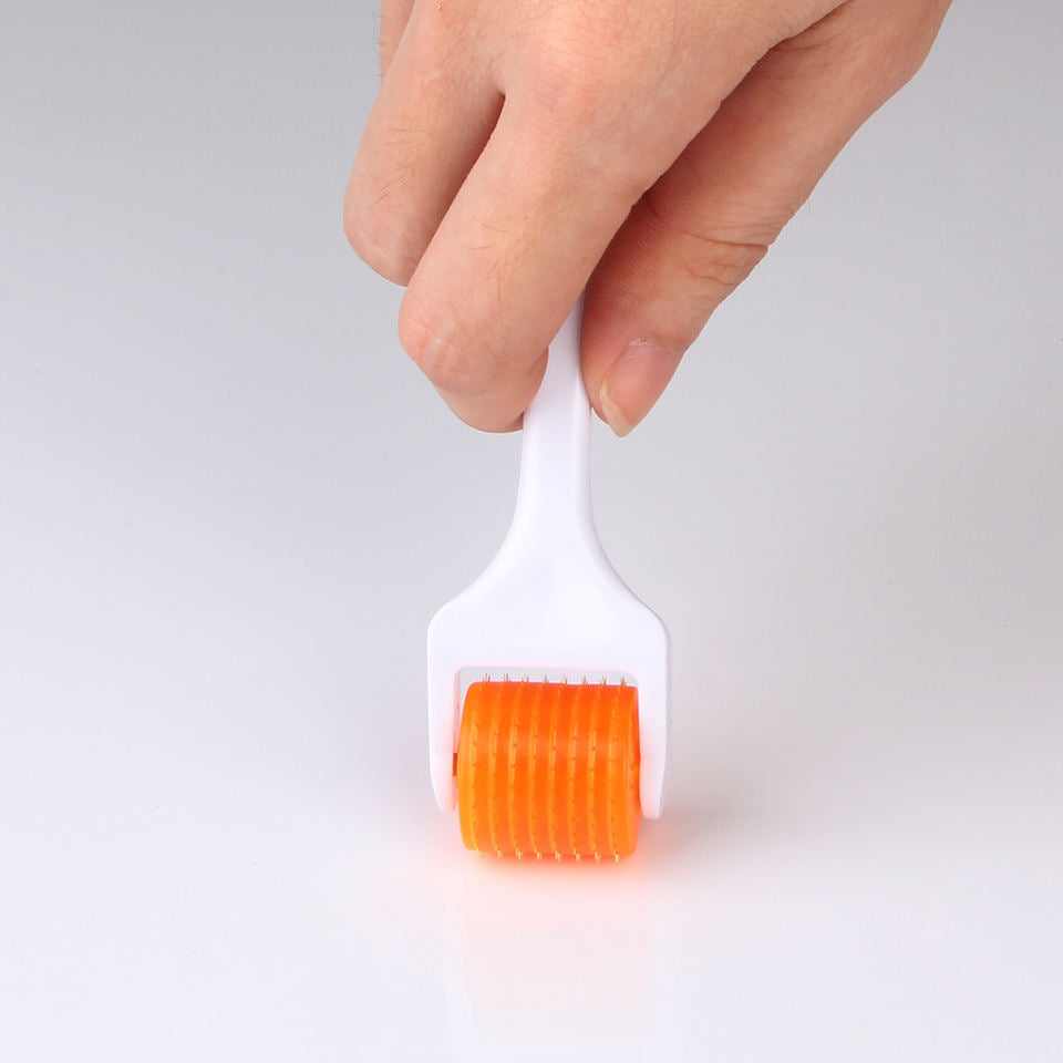 Micro needling Derma Roller Orange Dermaroller Meso Titanium DNS 192 Needles