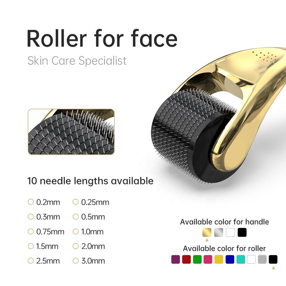 DRS 540 Derma Roller Anti-aging 0.2/0.25/0.3mm Needles Titanium Mezoroller Dr Pen For Face Skin Care Hair-loss Treatment