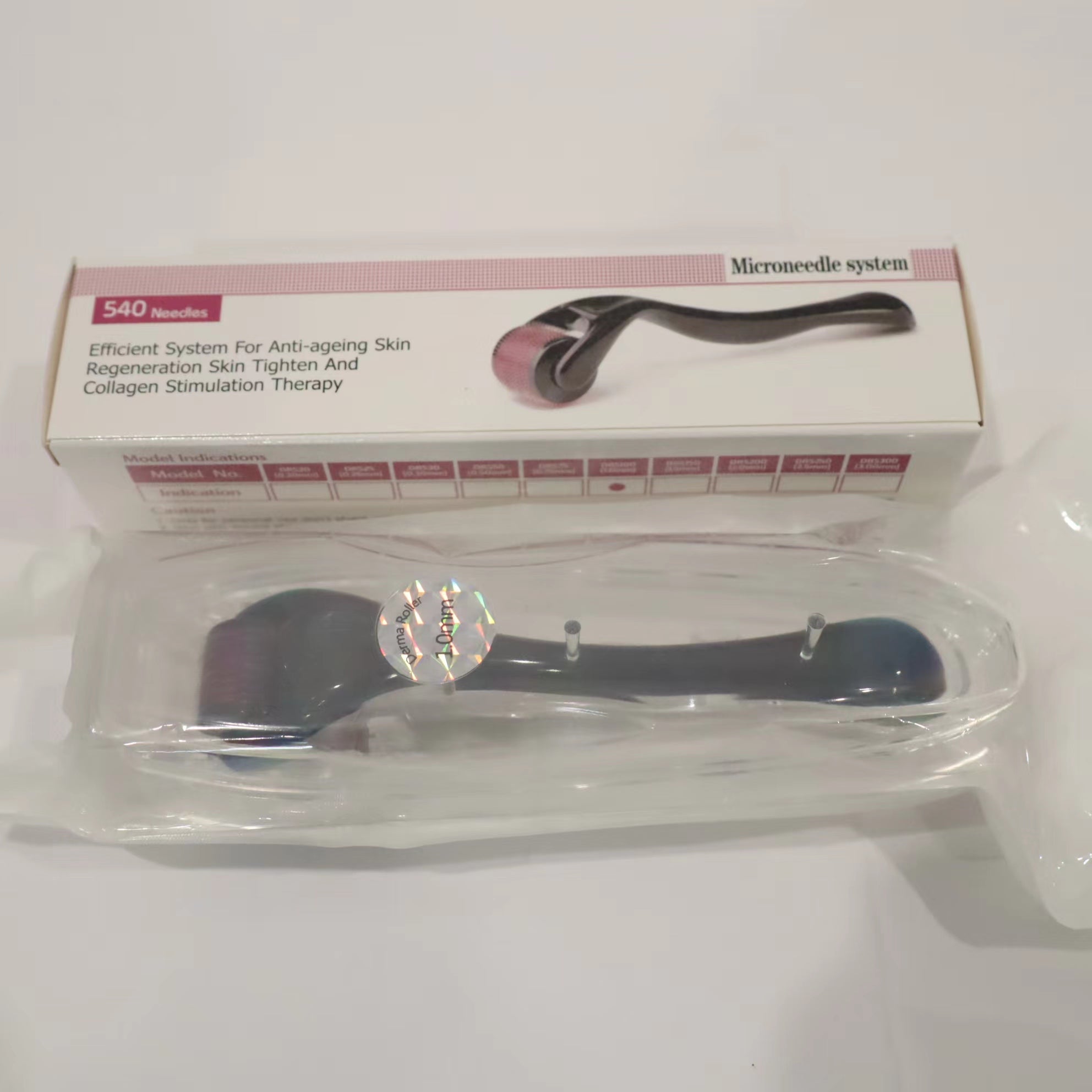 Derma Skin Roller 540 Titanium Micro Needle Anti Ageng Hair Regeneration Growth