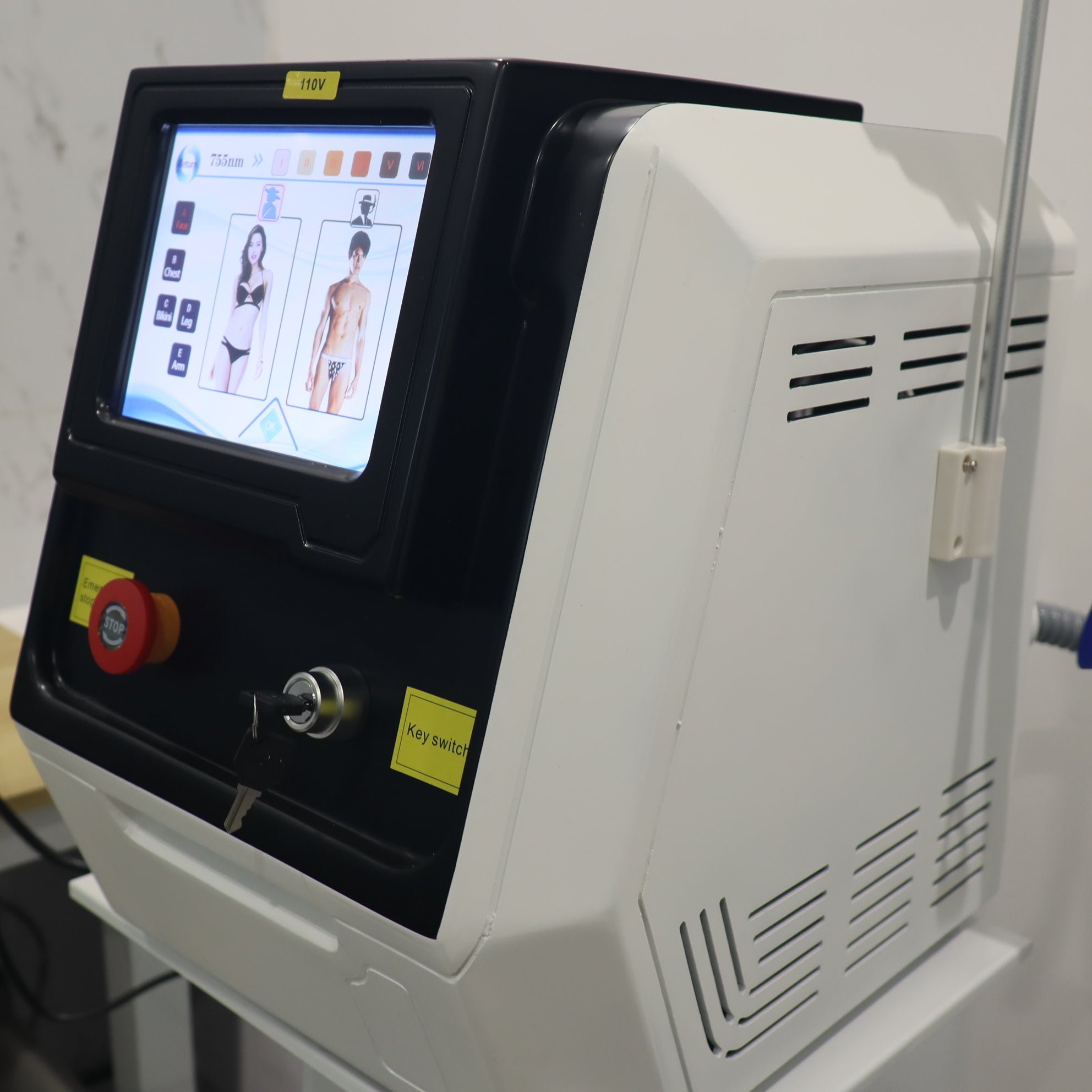 808nm 1064nm 755nm Diode Laser Body Hair Removal Machine Skin Rejuvenation