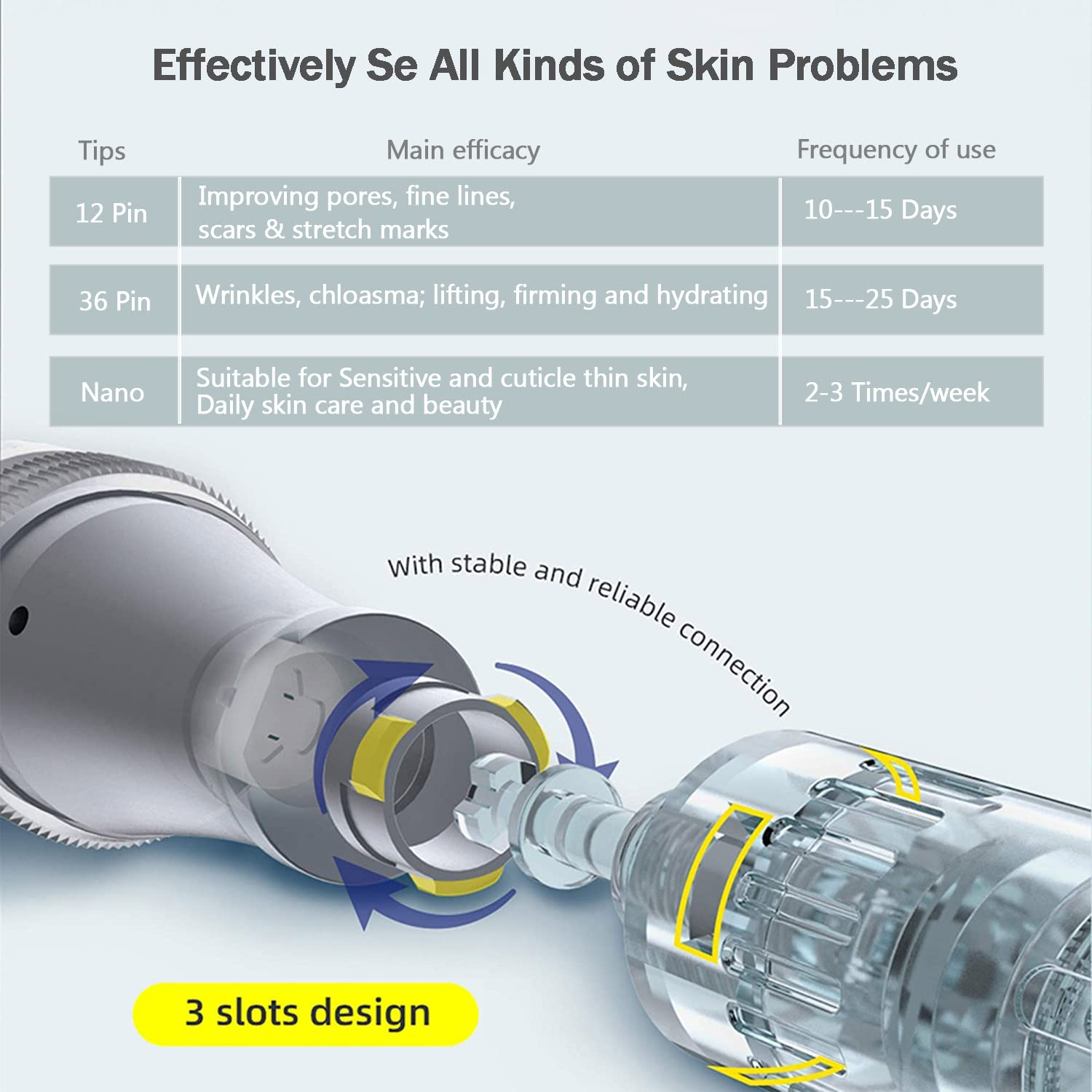Dr.Pen A10 Wireless Microneedling Pen with 10 Replacement Cartridges Adjustable Micro Needling Derma Pen
