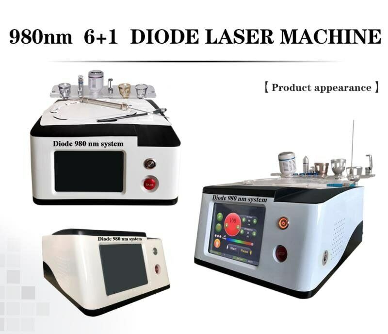 Spider Vein Removal 980Nm Diode Laser Vascular Removal Machine Skin Rejuvenation