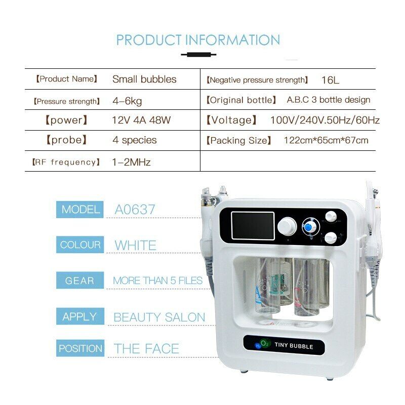 Pro 4 In 1 Portable Hydra Dermabrasion Aqua Peel Skin Care Oxygen Facial Machine
