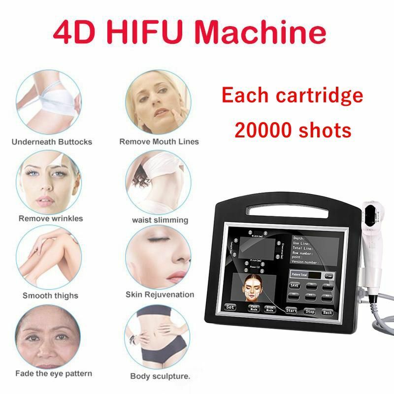 4D Hifu 12 Lines Anti Wrinkle Face Lift Skin Tightening Body Slimming Machine