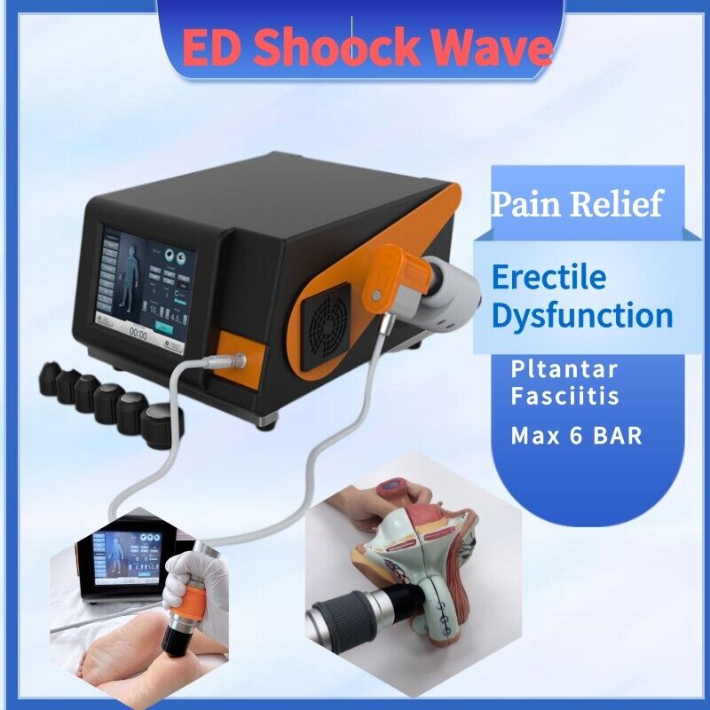 Gym Portable ESWT Shockwave ED Physical Therapy Massager Body Pain Relief