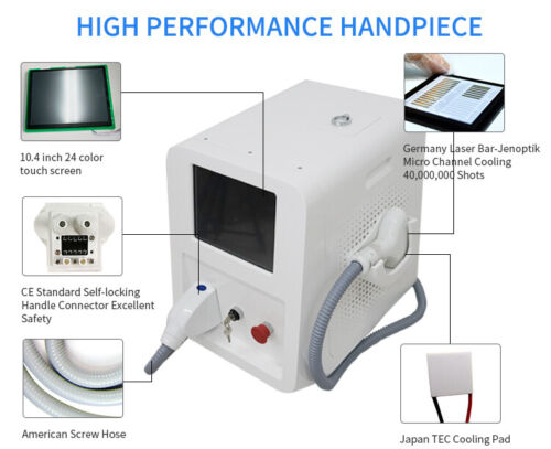 Diode Laser Hair Removal Machine Pro 755nm 808nm 1064nm 3 Wavelength Epilator