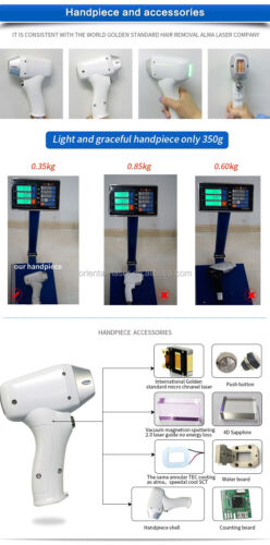 Newest 755nm 808nm 1064nm 3 Wavelength Diode Laser Hair Removal Machine