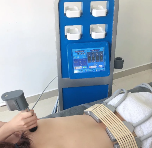 Pneumatic Shockwave Physiotherapy Combine Cellulite Reduce Cryo Slimming Machine