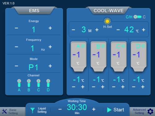 Body Slimming Cryo Machine Cryo 4 Plate Cool Body Sculpting Fat Freeze Massager
