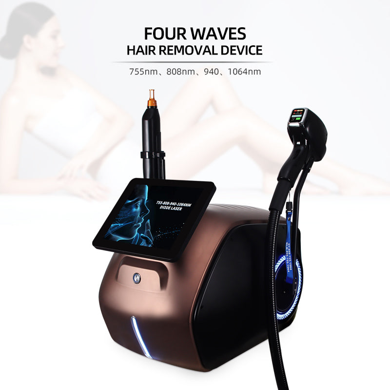 755 808 1064 Diode Laser Permanent Hair Removal Picosecond Nd Yag Tattoo Removal Machine