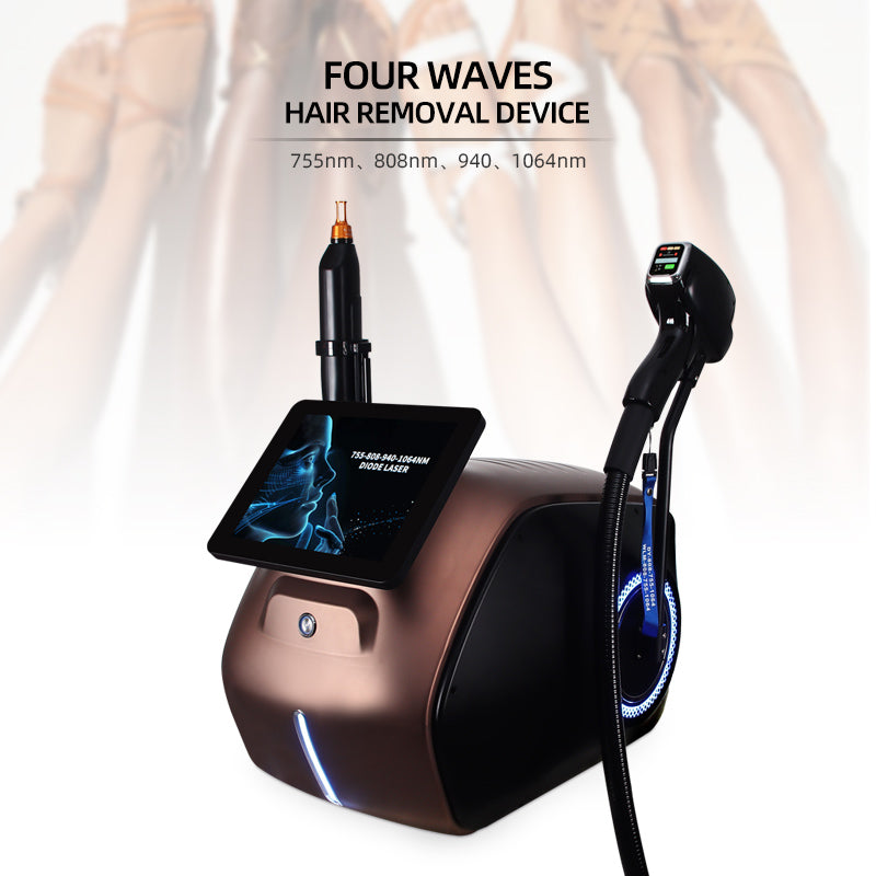 755 808 1064 Diode Laser Permanent Hair Removal Picosecond Nd Yag Tattoo Removal Machine