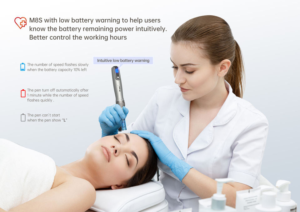Electric Dr.Pen M8S Permanent Makeup Machine Eyebrows Eyeliner Lip Micro Needling Pen