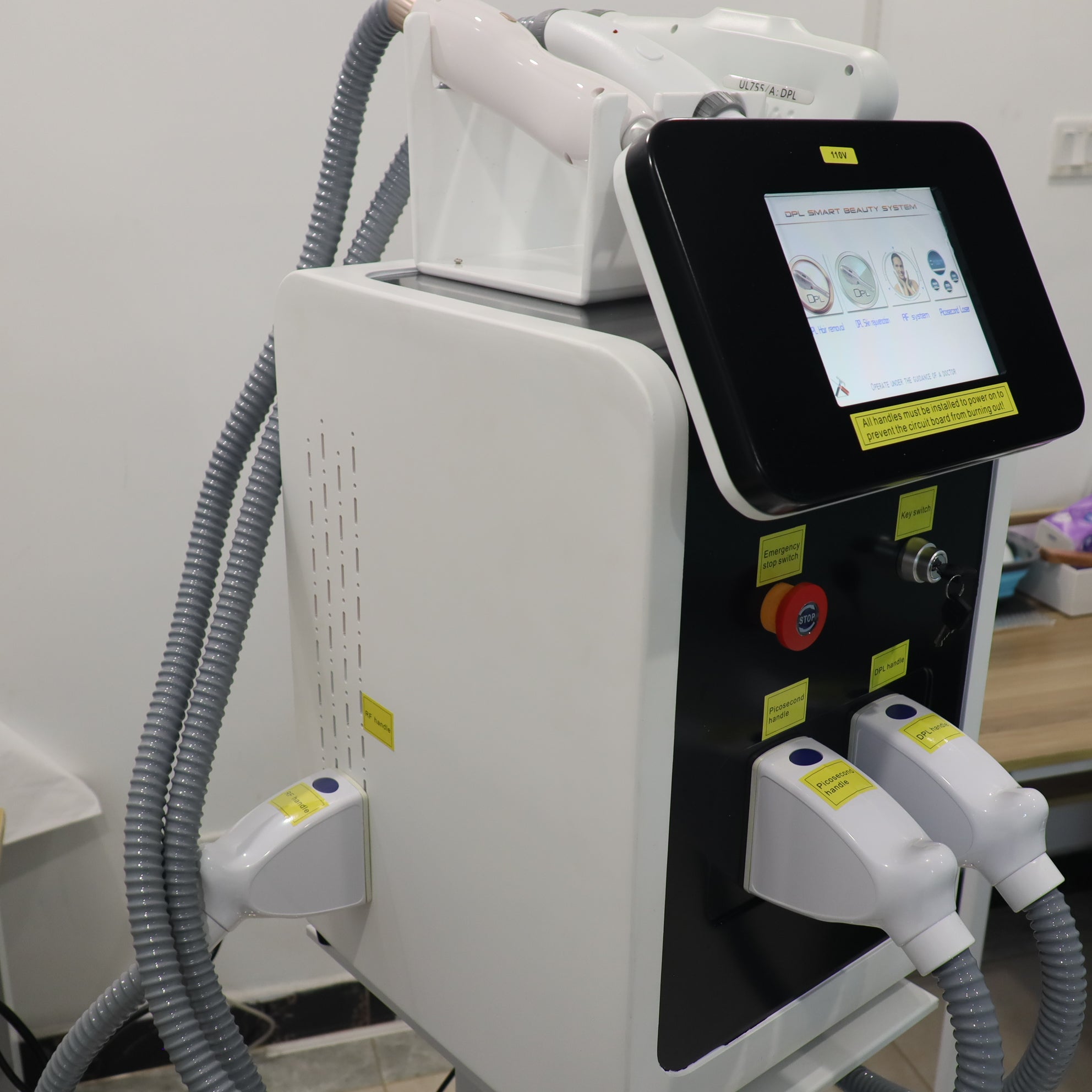 Nd Yag Laser 3 In1 DPL RF Hair Removal Laser Machine Depilatory Skin Rejuvenation
