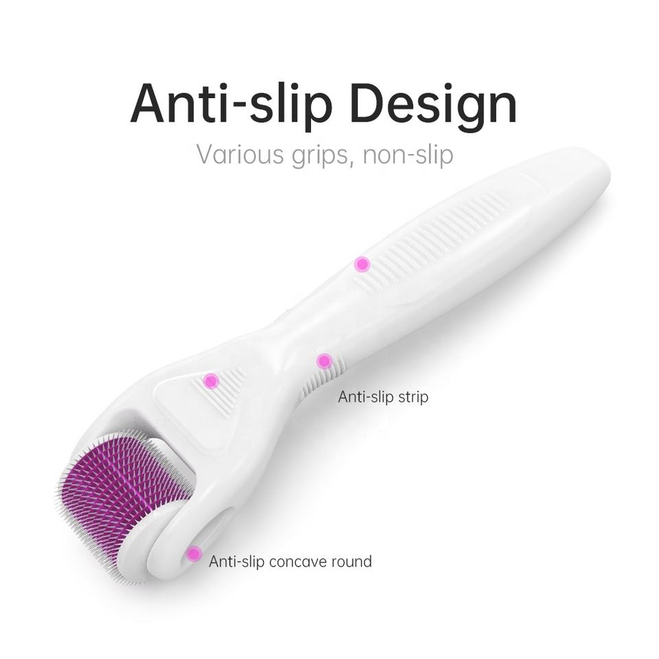 4 in 1 Titanium Needles Derma Roller for Face Body Massager & Hair Loss Treatment