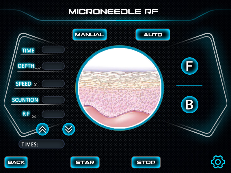 SPA Professional 2 In 1 RF Fractional Microneedle Face Lifting Wrinkle Removal Hifu Machine